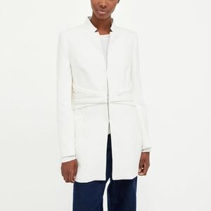 Zara Frock Coat With Gathered Waist
